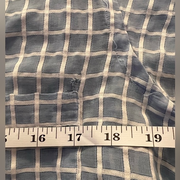 Vintage short sleeved checked shirt from 50s. Predates fabric tags. Lightweight! - Picture 4 of 9
